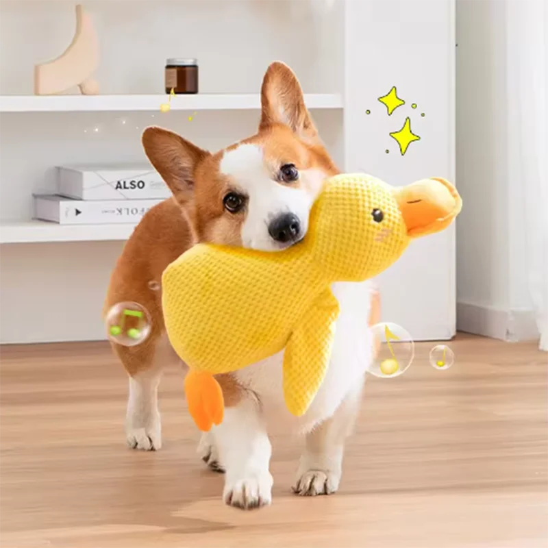 Stomping Duck Plush Dog Toy