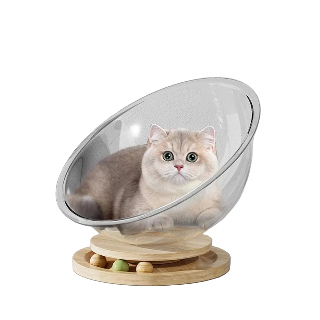 Capsule Cat Bed With Transparent Cover