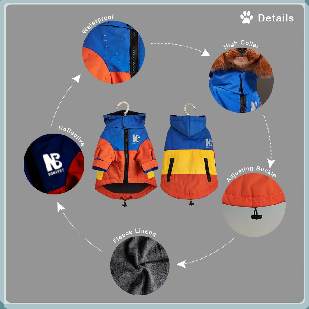 Waterproof Fleece Dog Jacket