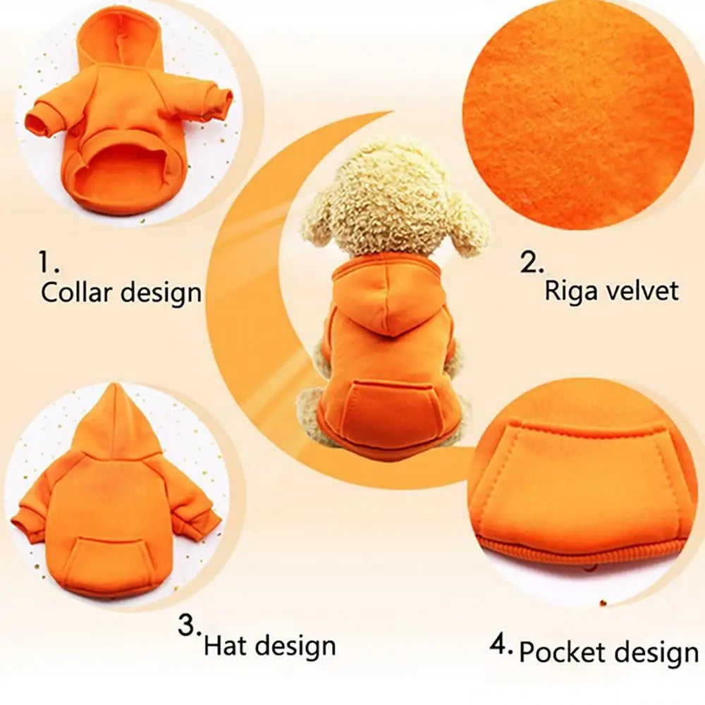 Winter Hooded Sweatshirt for Dogs