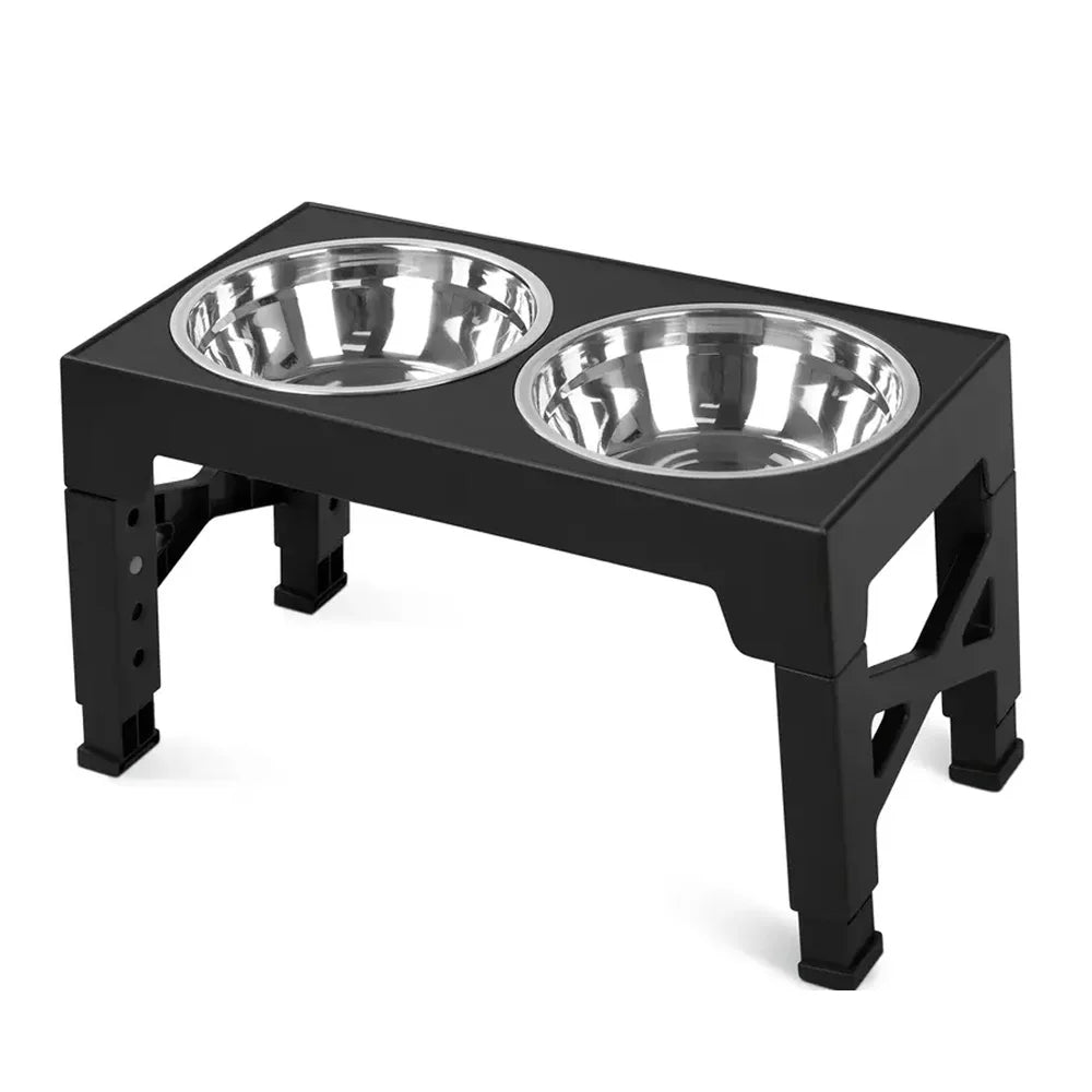Adjustable Elevated Pet Feeder Bowls