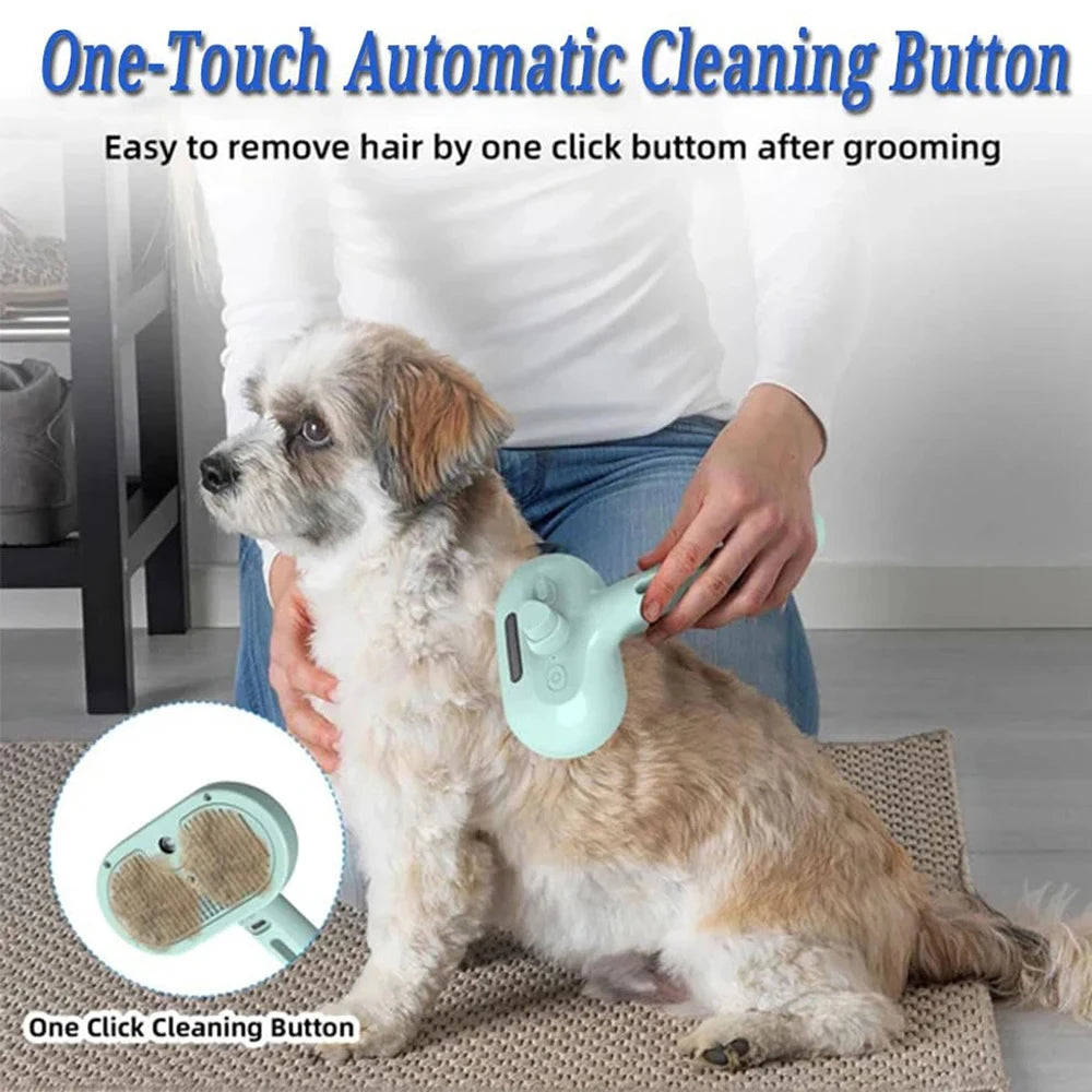 Pet Steam Grooming Brush