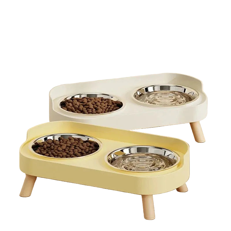 Elevated Dual Bowl Pet Feeder