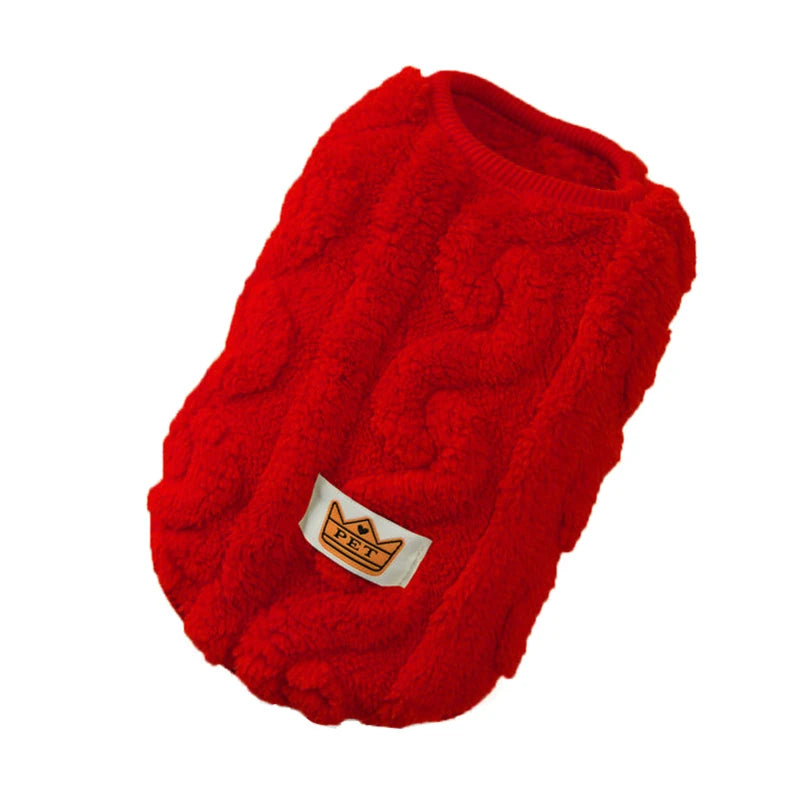 Cozy Fleece Pet Jacket for Cats Dogs