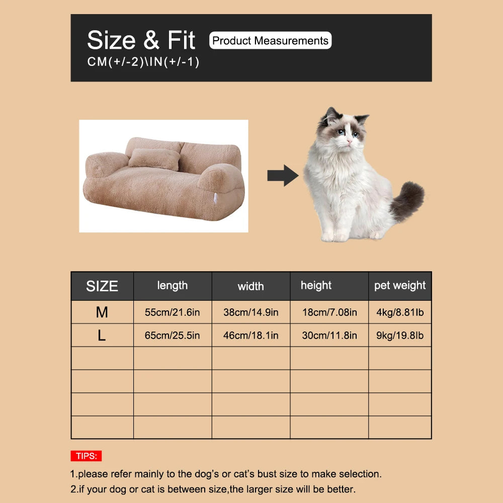 Plush Detachable Pet Sofa