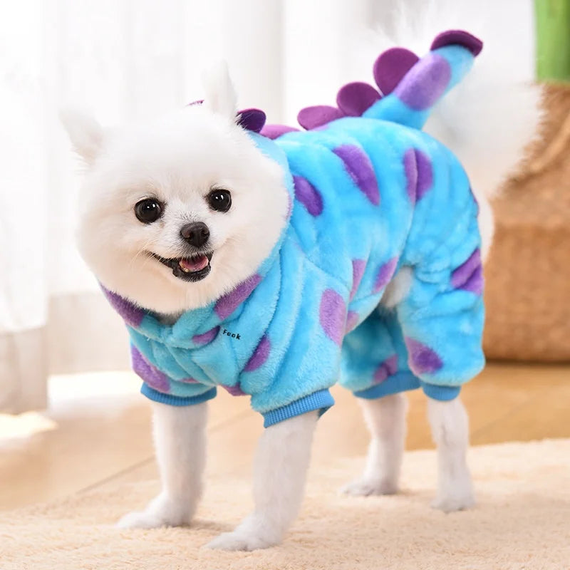 Plush Dinosaur Pet Jacket