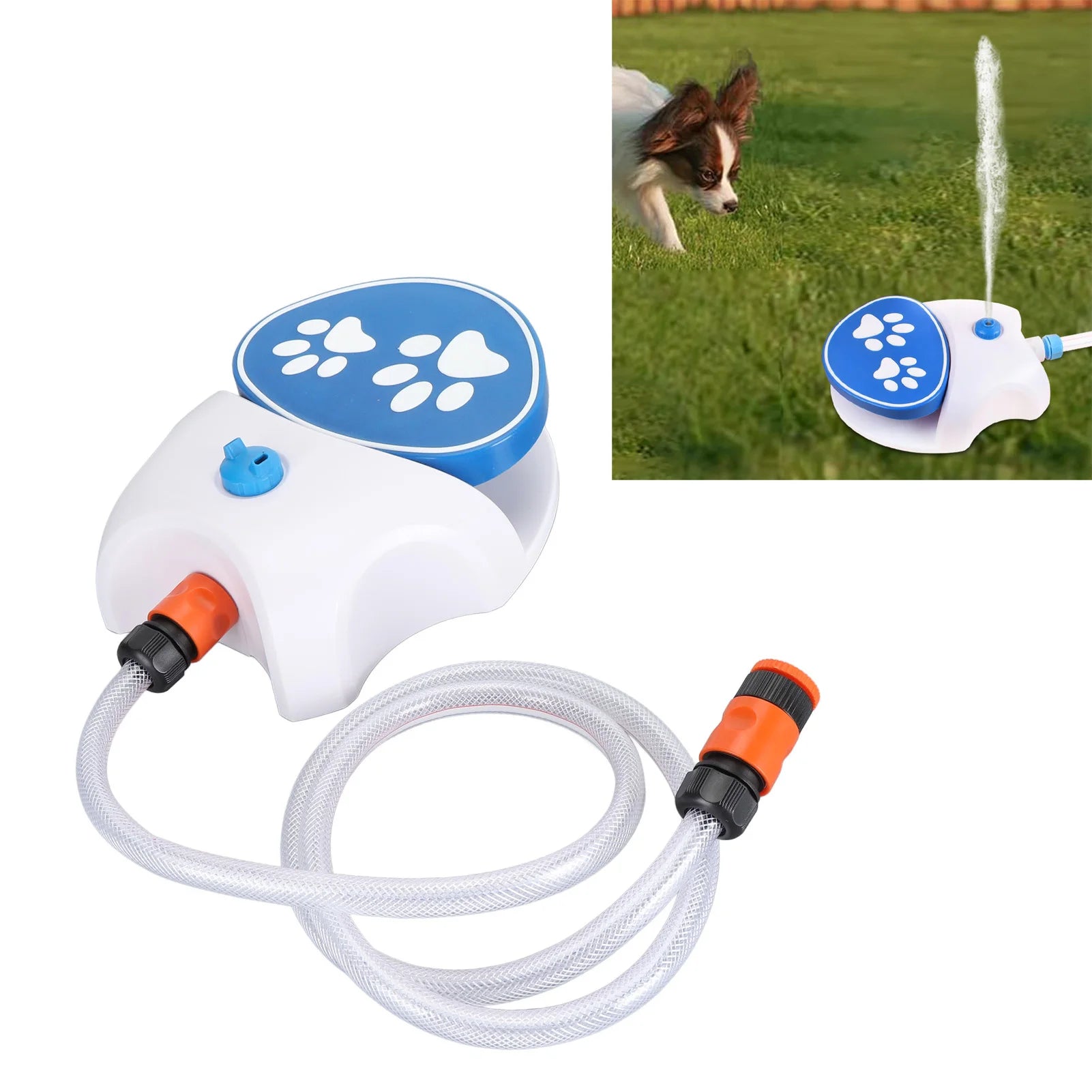 Paw-Activated Outdoor Dog Water Fountain