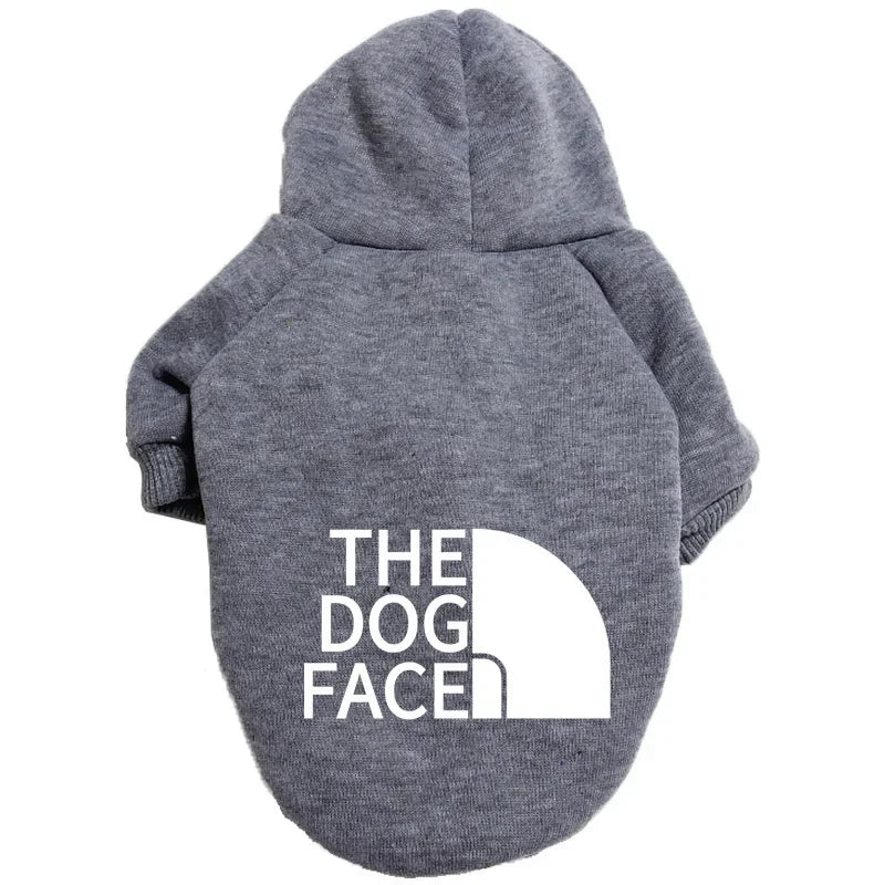 Dog Face Pattern Hoodie