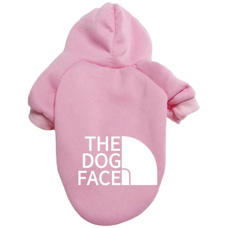 Dog Face Pattern Hoodie