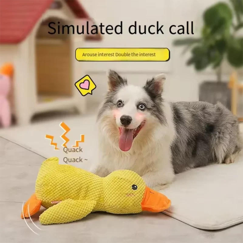 Stomping Duck Plush Dog Toy