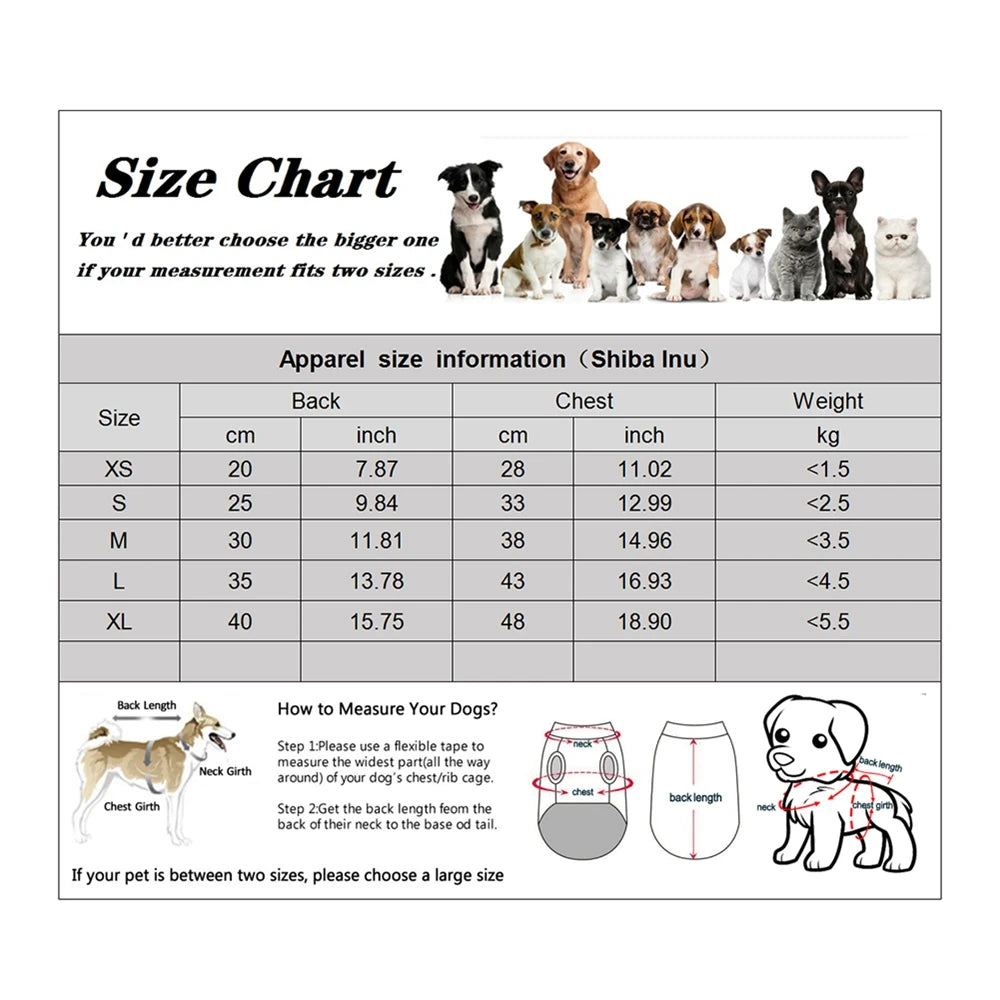 Winter Plaid Pet Jacket Clothes