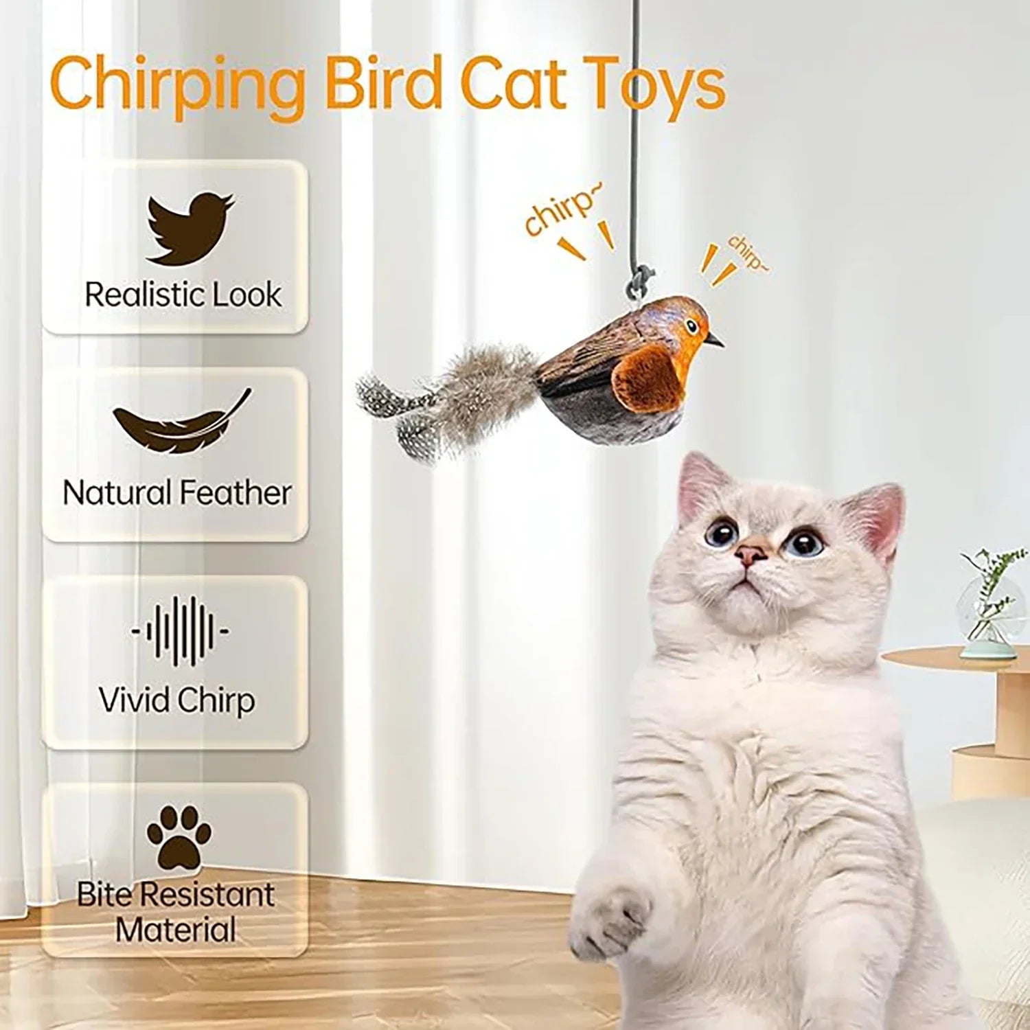 Indoor Interactive Bird Cat Toy