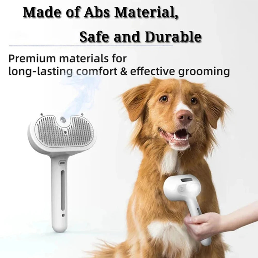 Pet Steam Grooming Brush