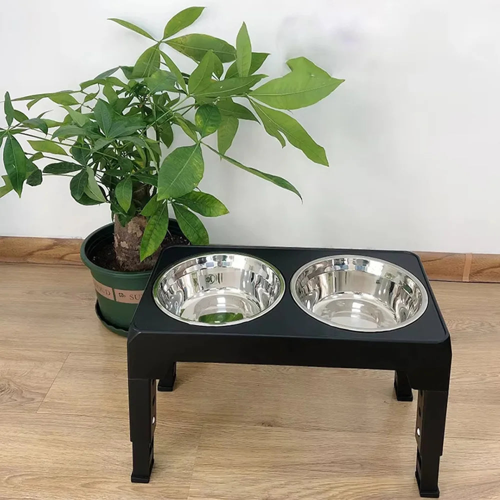 Adjustable Elevated Pet Feeder Bowls