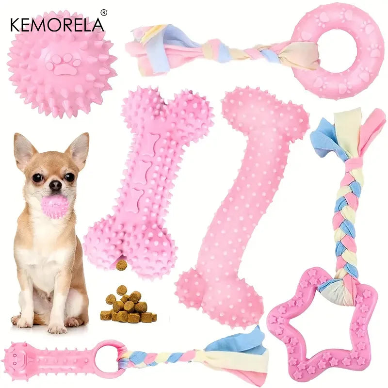 6 PCS Dog Chew Toys Set