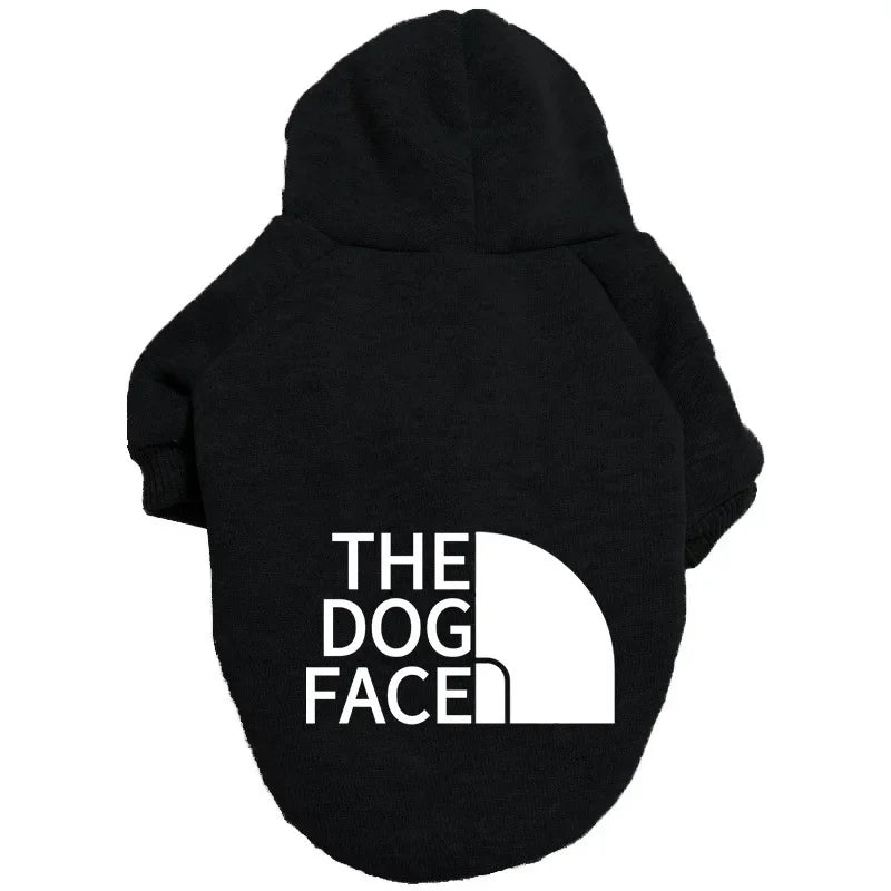 Dog Face Pattern Hoodie