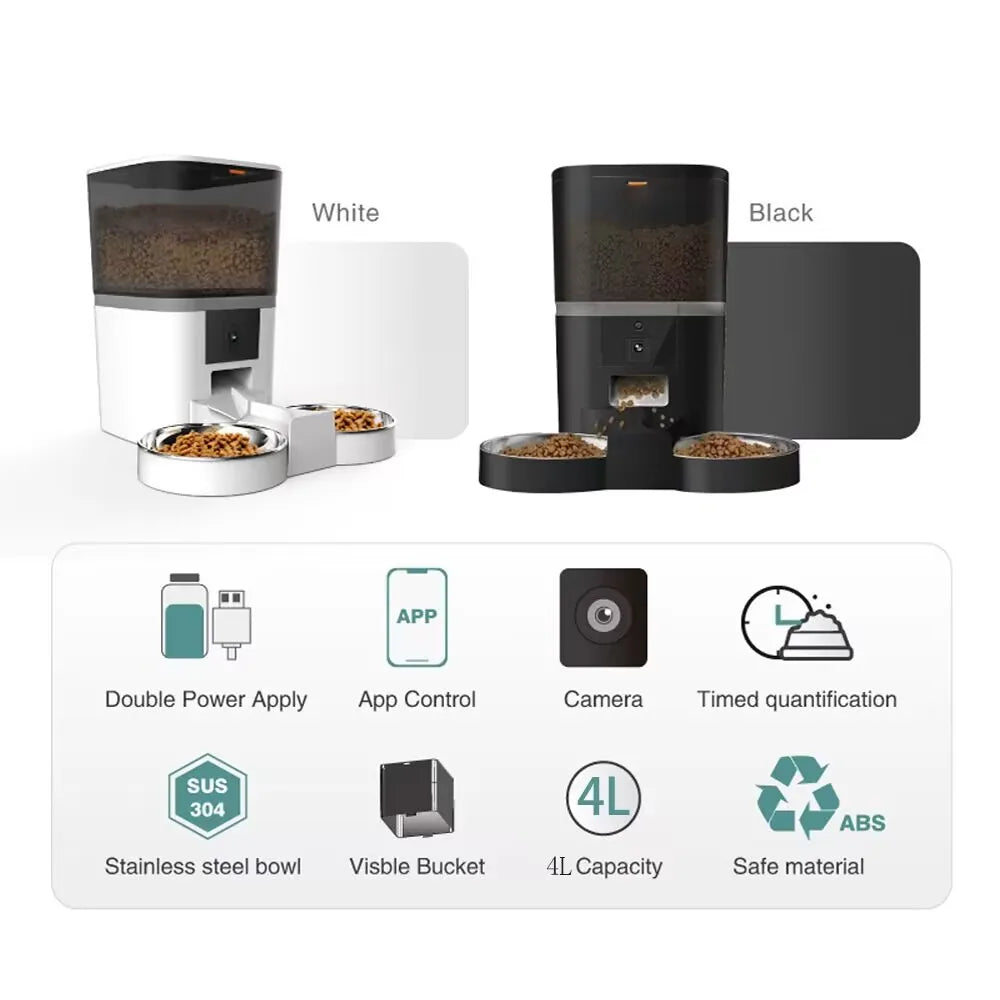 Smart Automatic Pet Feeder With Camera