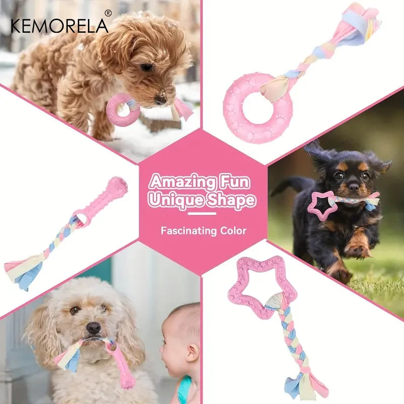 6 PCS Dog Chew Toys Set