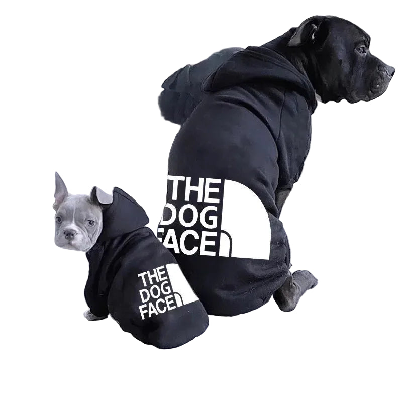 Dog Face Pattern Hoodie